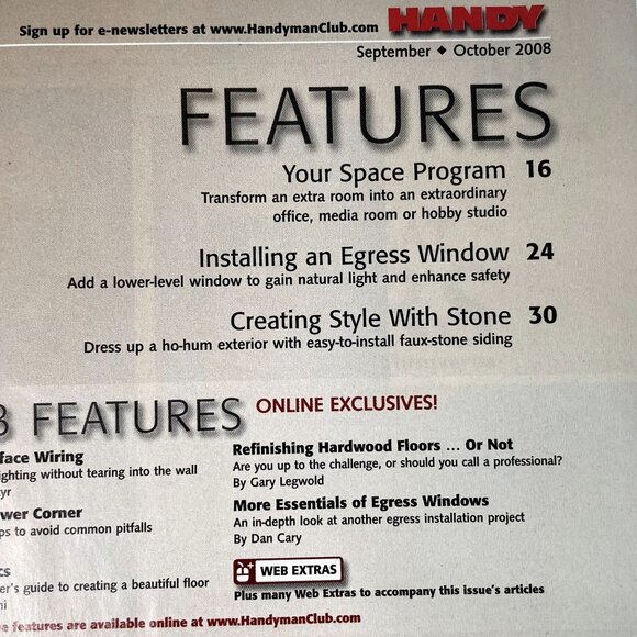 Handyman Woodworking Magazine Vol 16 Issue 90 No 5 Sep Oct 2008 u Customize Spac - Picture 7 of 9